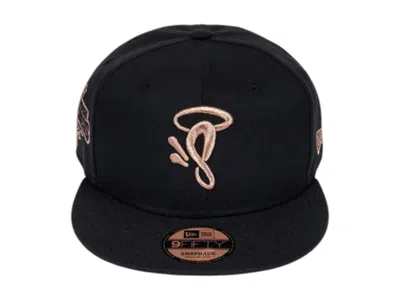 Pre-owned Syna World Men's  X New Era 9fifty Snapback Cap In Black/rose Gold In Multi