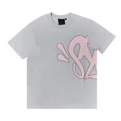 Pre-owned Syna World T-shirt And Short Set 'grey/pink' | Men's Size Xl