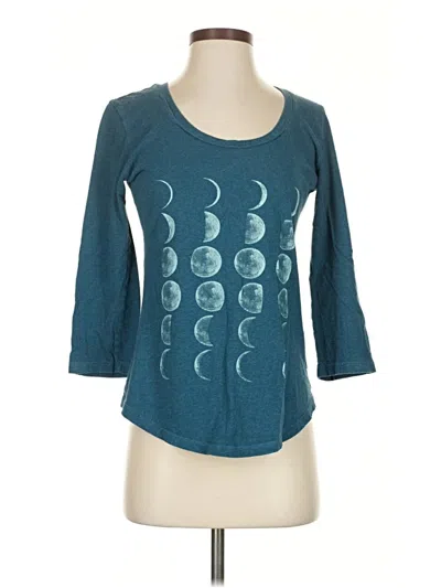 Pre-owned Synergy 3/4 Sleeve T-shirt In Blue