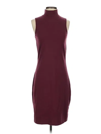 Pre-owned Synergy Casual Dress In Burgundy