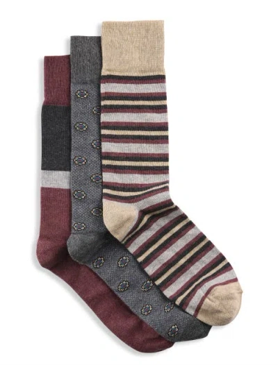 Synrgy By Dxl Big & Tall 3-pk Warm Classic Socks In Multi