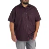 Synrgy By Dxl Big & Tall Bold Floral Sport Shirt In Black