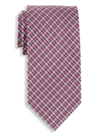 Synrgy By Dxl Big & Tall Double Grid Tie In Pink