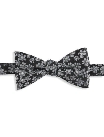 Synrgy By Dxl Big & Tall Flowers In Bloom Bow Tie In Black