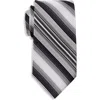 Synrgy By Dxl Big & Tall Futuristic Striped Tie In Black