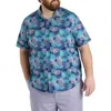 SYNRGY BY DXL SYNRGY BY DXL BIG & TALL LEAF PRINT SPORT SHIRT