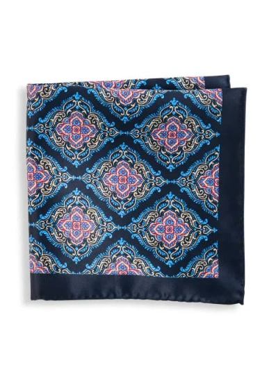 Synrgy By Dxl Big & Tall Medallion Pocket Square In Multi