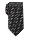 Synrgy By Dxl Big & Tall Micro Neat Tie In Black