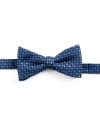 Synrgy By Dxl Big & Tall Mini Neat Bow Tie In Blue