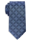 Synrgy By Dxl Big & Tall Modern Medallion Tie In Blue
