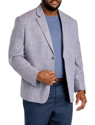 Synrgy By Dxl Big & Tall Multi Colored Jacket-relaxer Sport Coat In Blue