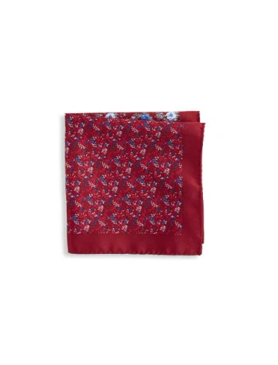 Synrgy By Dxl Big & Tall Multi Floral Pocket Square In Red