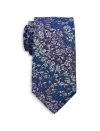 Synrgy By Dxl Big & Tall Multicolored Floral Tie In Blue
