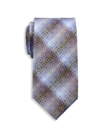 Synrgy By Dxl Big & Tall Ombré Medallion Tie In Brown