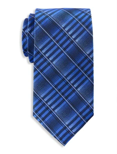 Synrgy By Dxl Big & Tall Plaid Ombré Tie In Blue