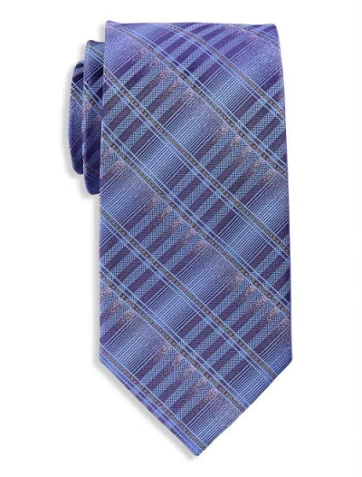 Synrgy By Dxl Big & Tall Plaid Ombré Tie In Purple