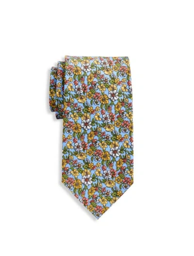 Synrgy By Dxl Big & Tall Printed Floral Tie In Gray