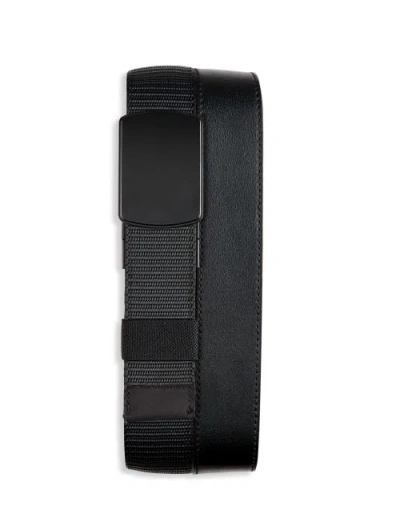 Synrgy By Dxl Big & Tall Reversible Lock Belt In Black