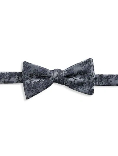 Synrgy By Dxl Big & Tall Sophisticated Floral Bow Tie In Blue