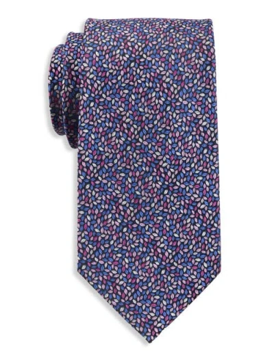 Synrgy By Dxl Big & Tall Summer Leaves Tie In Fuchsia