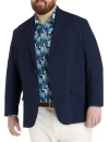 Synrgy By Dxl Big & Tall Textured Knit Sport Coat In Navy