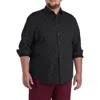 Synrgy By Dxl Micro Diamond Sport Shirt In Black