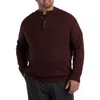 Synrgy By Dxl Mockneck Sweater In Merlot Heather