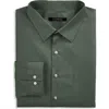 Synrgy By Dxl Performance Heather Dress Shirt In Green