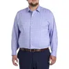 Synrgy By Dxl Plaid Dress Shirt In Blue