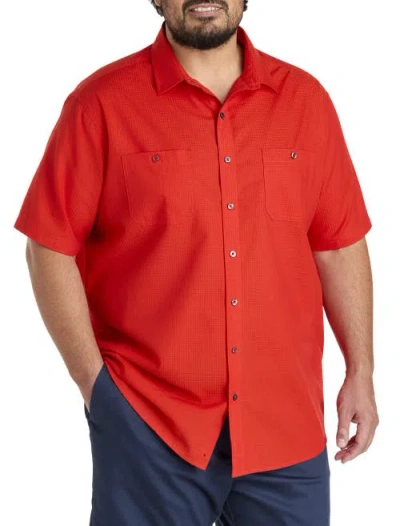 Synrgy By Dxl Textured Solid Sport Shirt
