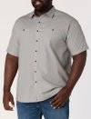 Synrgy By Dxl Textured Solid Sport Shirt In Gray