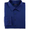 Synrgy Performance Solid Dress Shirt In Navy