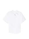 System Asymmetric Button-up Shirt In Multi