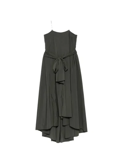 System Asymmetric Spaghetti-strap Dress In Multi