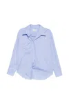 System Asymmetric-front Chest-pocket Shirt In Blue