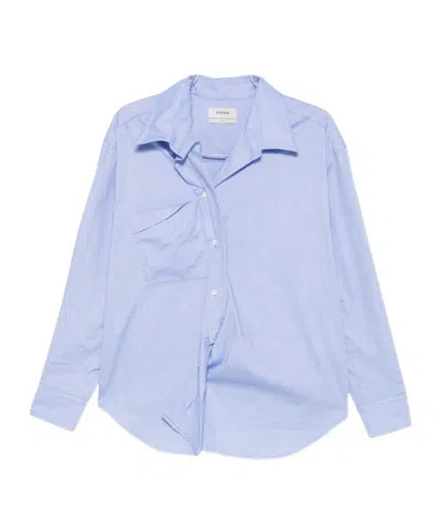 SYSTEM ASYMMETRIC-FRONT CHEST-POCKET SHIRT