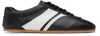 System Black Leather Sneakers In Black