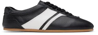 System Black Leather Sneakers