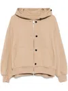 System Buttoned Hoodie In Neutrals