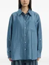 System Chest-pocket Button-up Shirt In Blue