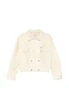 System Coated Bomber Jacket In Neutral
