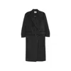 System Double-breasted Peak-lapel Coat In Grey