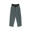 System Pleated Drawstring Trousers In Gray