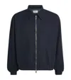 System Cotton Check-lining Bomber Jacket In Blue