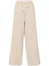 System Double Faced String Wide Pants In Neutrals