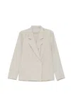 System Double-breasted Blazer In Gray