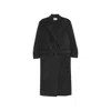 System Double-breasted Peak-lapel Coat In Gray