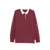 System Embroidered-logo Polo Sweater In Red
