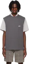System Gray 25 Title Tank Top In Dark Grey