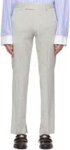System Gray Set Up Trousers In Yg Yellow Grey